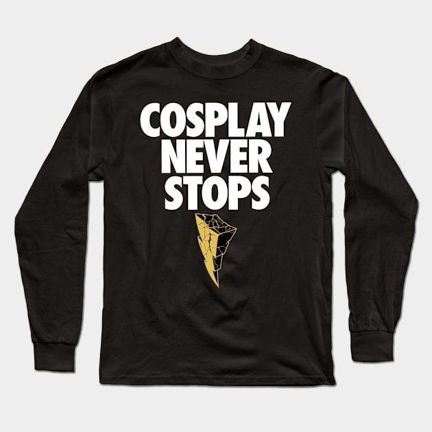 Power Rangers : Cosplay Never Stops Long Sleeve T-Shirt by jezzerzeus